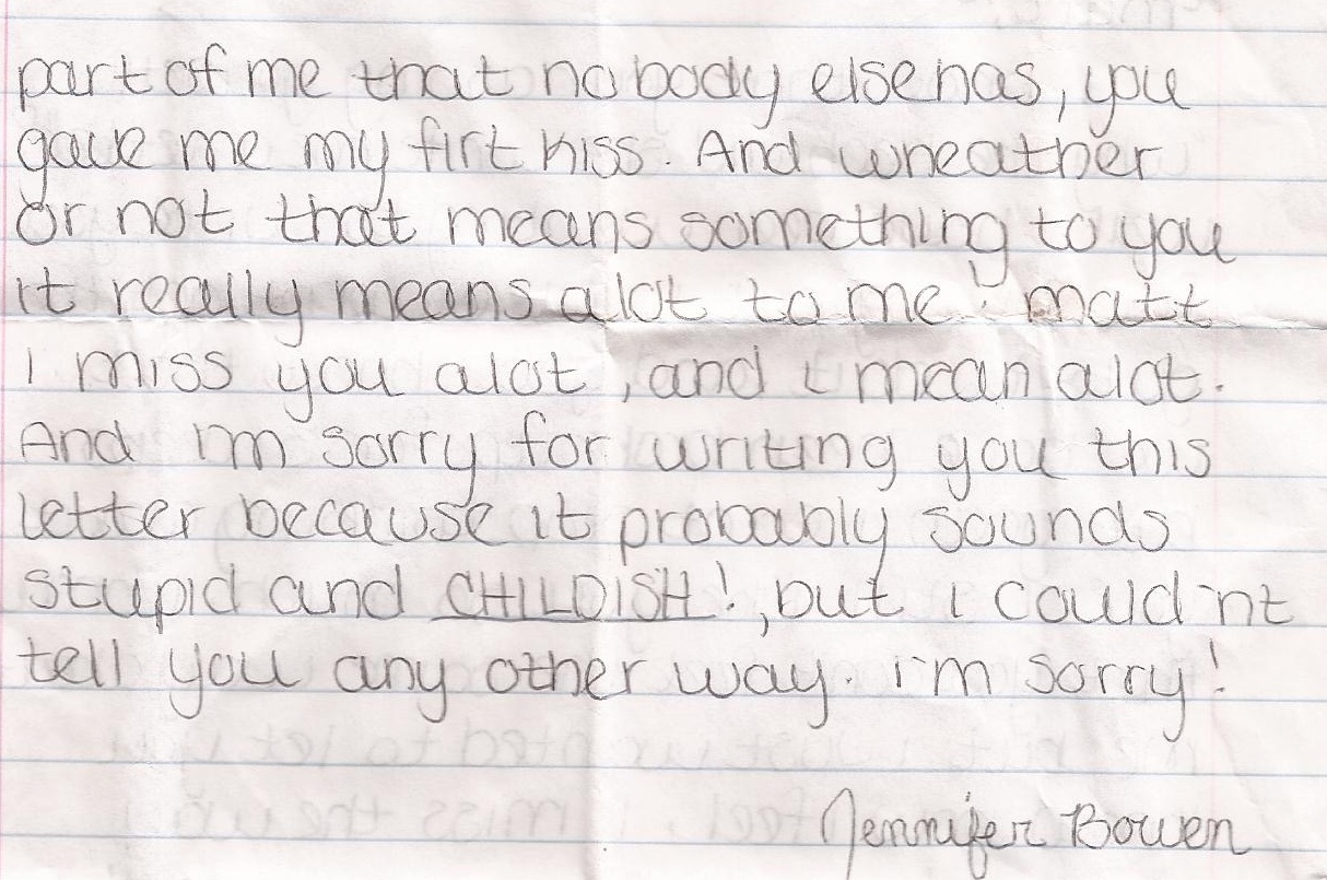 Serious love letters